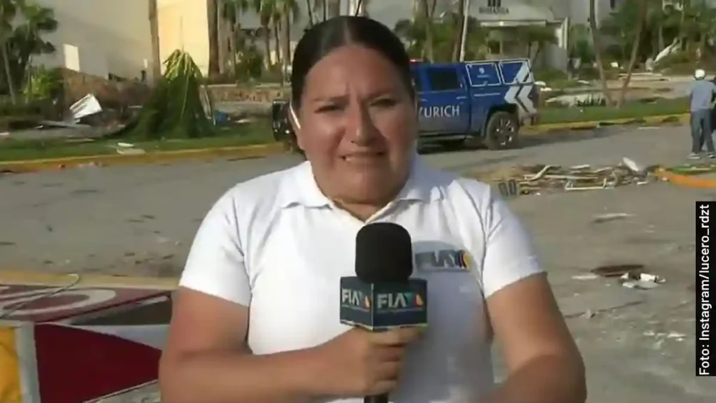 Lucero Rodríguez, reportera de Hechos, programa de TV Azteca